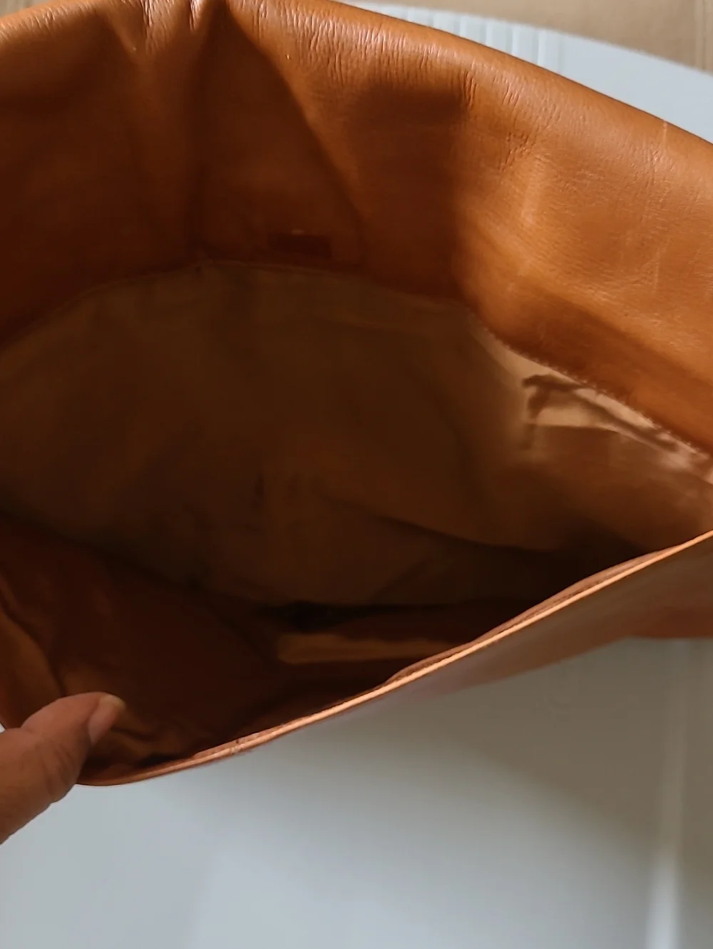 Cole Haan Cognac/Tan Leather Document Holder Bag